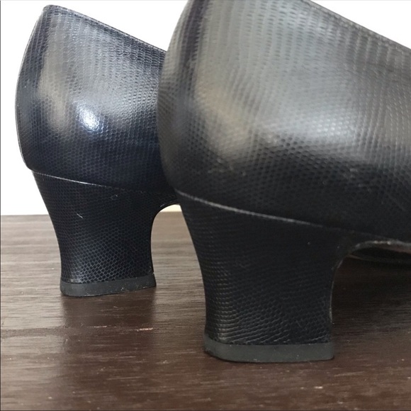 Salvatore Ferragamo Embossed Leather Shoes - Picture 7 of 8